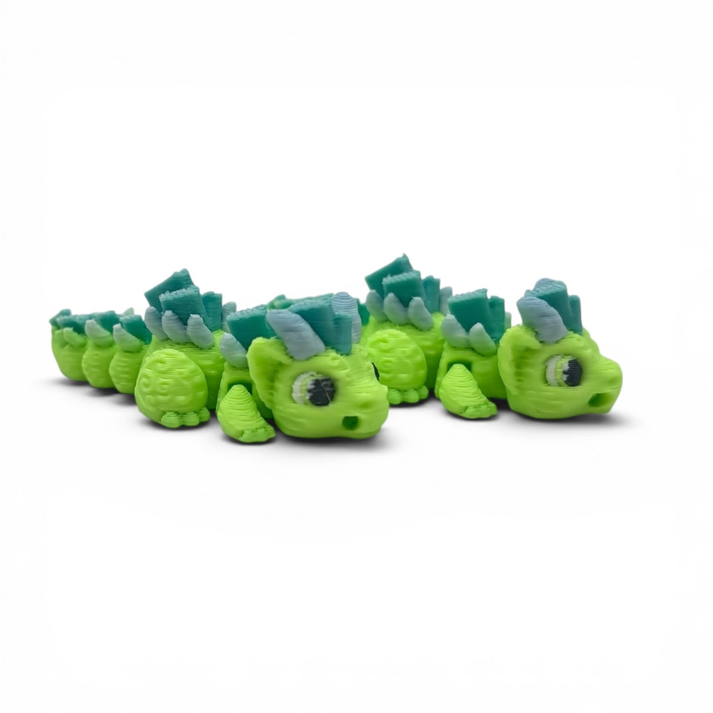 Book Dragon Articulated 3D Printed Earrings