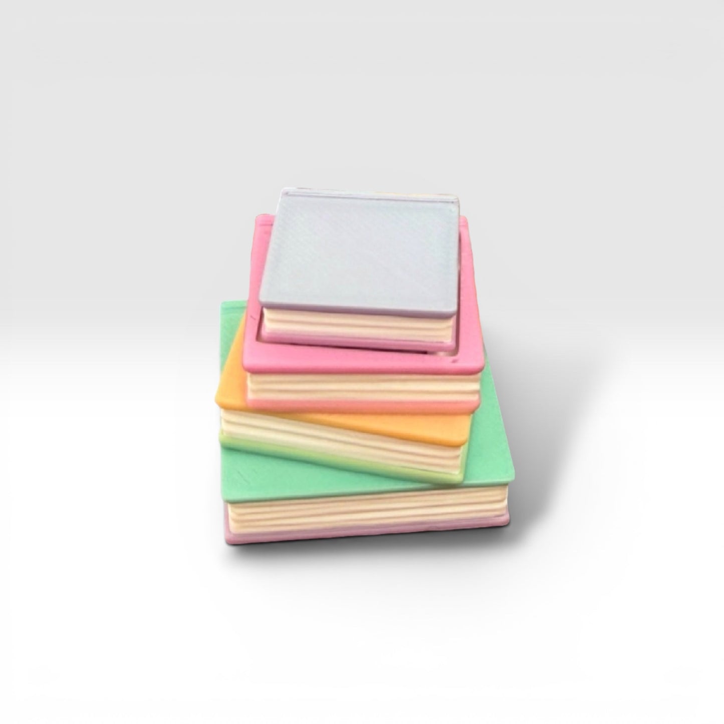 3D Printed Fidget Clicker Book Stack with several color and style options