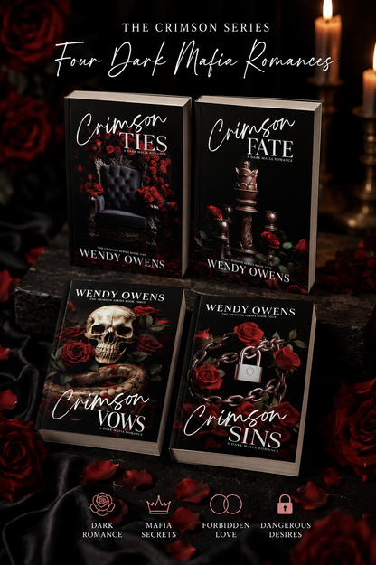 Crimson Series – 4 Book Spicy Mafia Romance Set | Signed Paperback Dark Romance Collection by USA Today Bestselling Author Wendy Owens