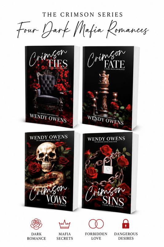 Crimson Series – 4 Book Spicy Mafia Romance Set | Signed Paperback Dark Romance Collection by USA Today Bestselling Author Wendy Owens