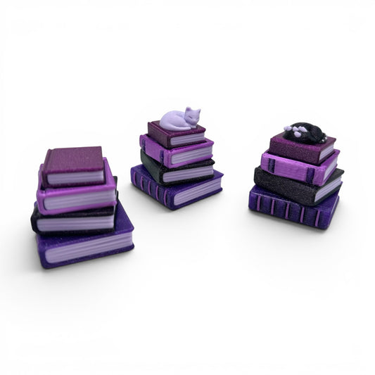 3D Printed Fidget Clicker Book Stack with several color and style options