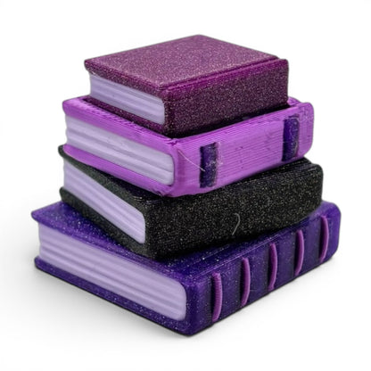 3D Printed Fidget Clicker Book Stack with several color and style options