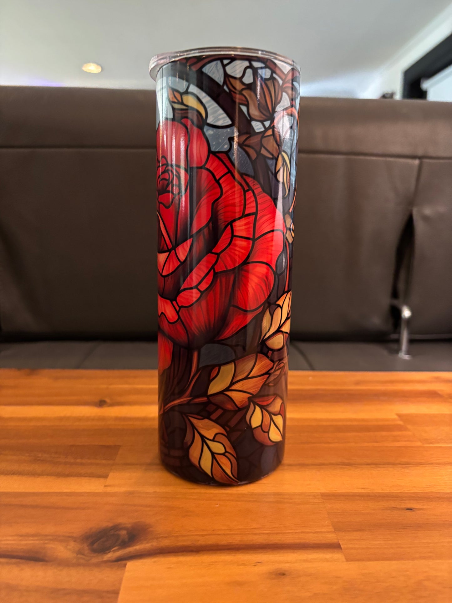 Rose tumbler 20 oz skinny tumbler