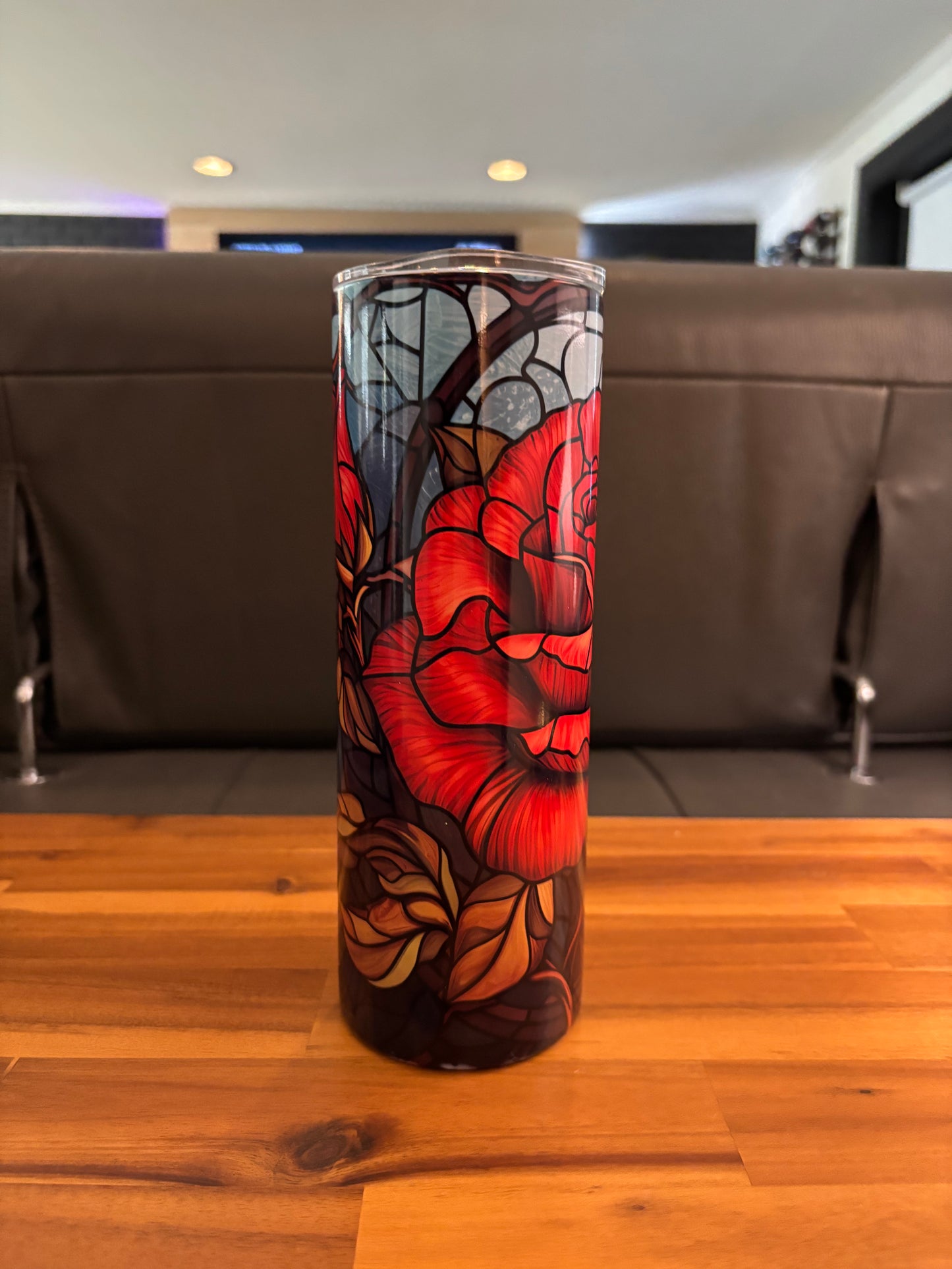 Rose tumbler 20 oz skinny tumbler