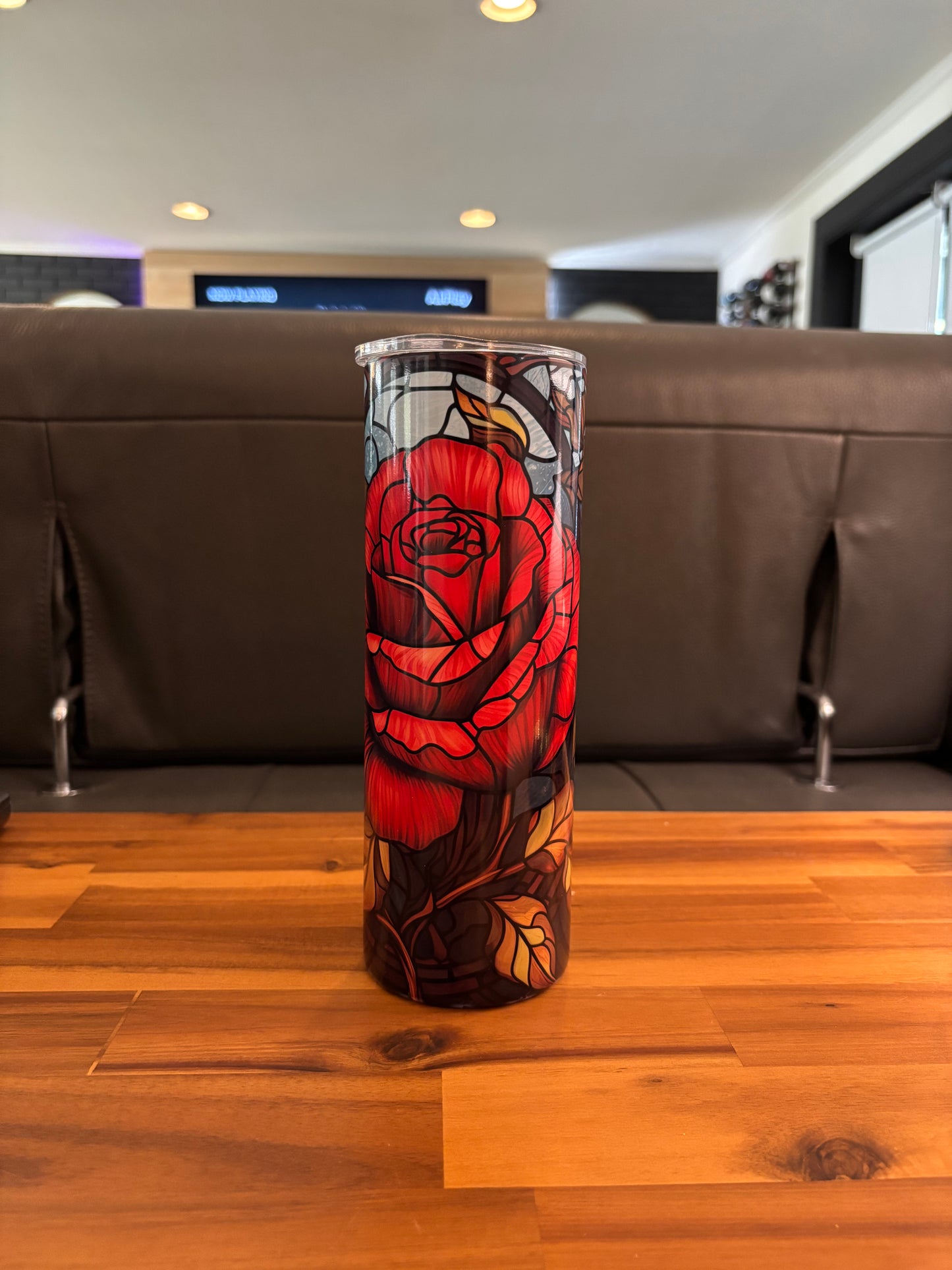 Rose tumbler 20 oz skinny tumbler