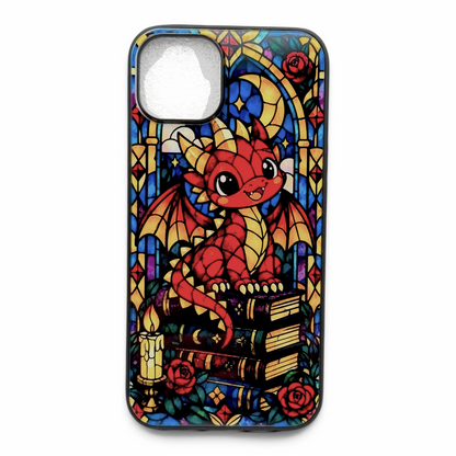 Book Dragons Phone Case| BookTok Aesthetic | Reader Gift | Wireless Charging Compatible | Designs by Wendy Owens  iPhone 13 through 17 Pro Max & Air and Samsung Galaxy and Pixel