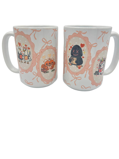 15 oz Bookish Ceramic Mugs — Original Designs by Author & Artist Wendy Owens