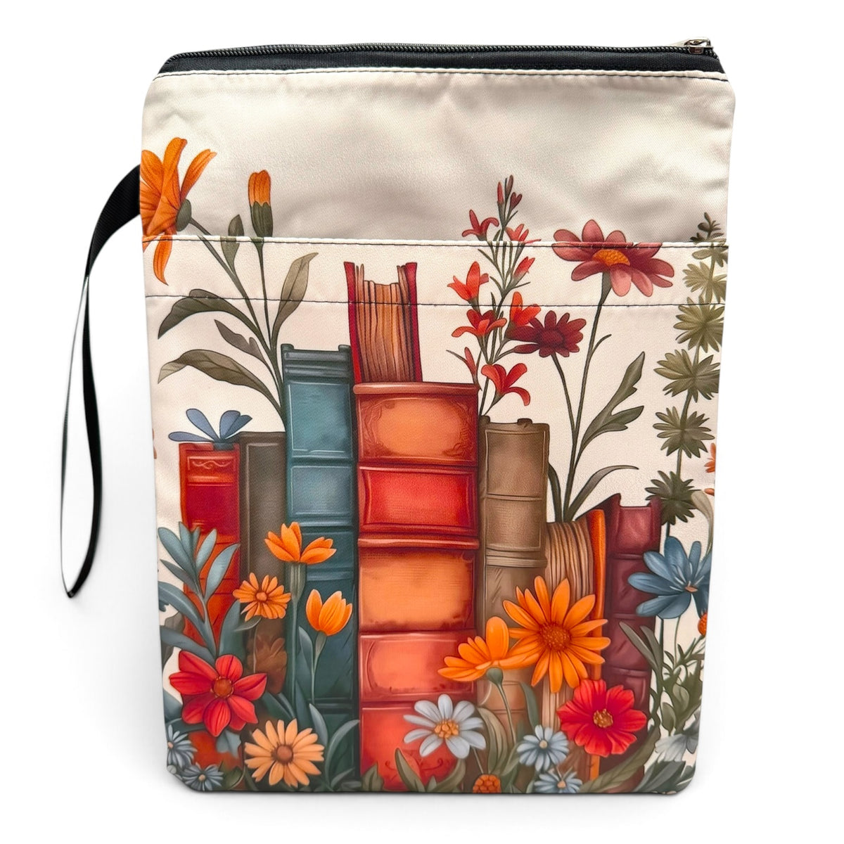 Book Jacket with Printed Patterns, Cover for Journals, Planners, Tablets, Readers | Stylish Case for, Office, Travel with zipper and water resistant liner.