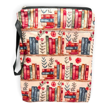 Book Jacket with Printed Patterns, Cover for Journals, Planners, Tablets, Readers | Stylish Case for, Office, Travel with zipper and water resistant liner.
