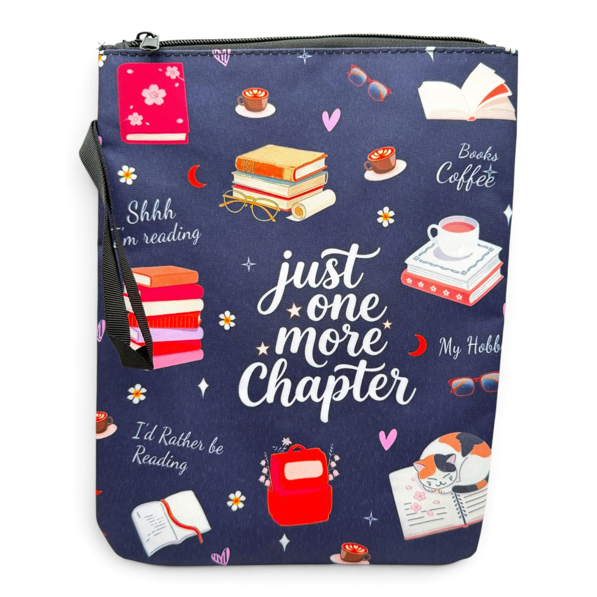 Book Jacket with Printed Patterns, Cover for Journals, Planners, Tablets, Readers | Stylish Case for, Office, Travel with zipper and water resistant liner.