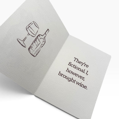 Bookish Greeting Cards for Book Lovers | 5x7 Funny Reader Card with Envelope | Birthday, Thank You, Just Because & More | Booktok Gift for Her, Book Club, Best Friend
