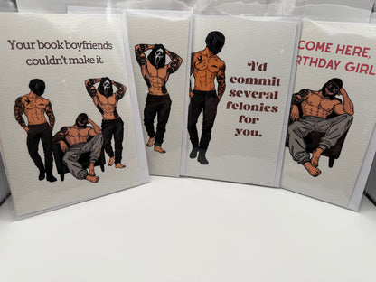 Bookish Greeting Cards for Book Lovers | 5x7 Funny Reader Card with Envelope | Birthday, Thank You, Just Because & More | Booktok Gift for Her, Book Club, Best Friend