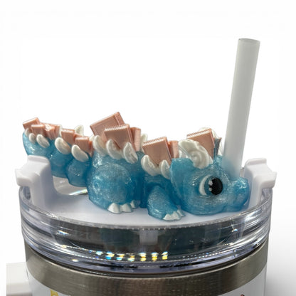 Book Dragons Articulated 3D Printed Sip Sidekicks for Tumblers