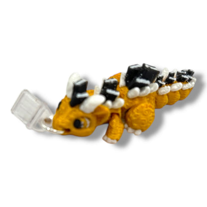 Book Dragon Charm Straps & Dust Plugs  - Cute 3d printed Charms for Kindles, E-Reader, Phones, etc