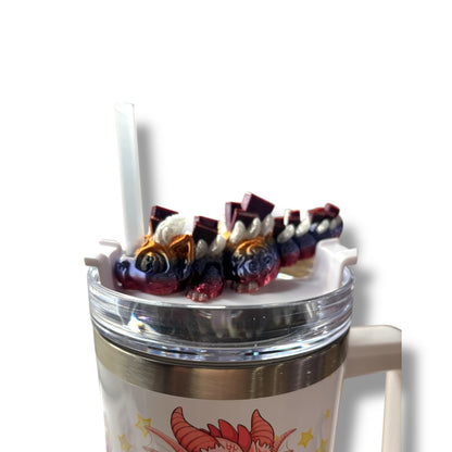 Book Dragons Articulated 3D Printed Sip Sidekicks for Tumblers