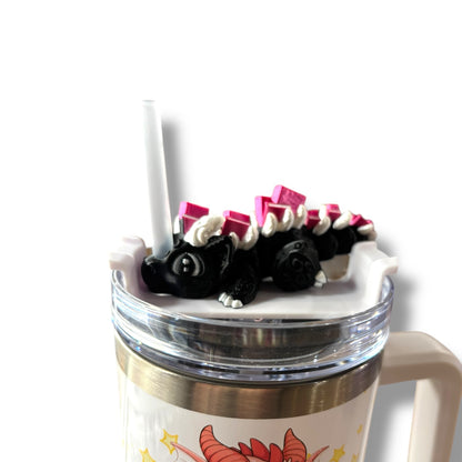 Book Dragons Articulated 3D Printed Sip Sidekicks for Tumblers