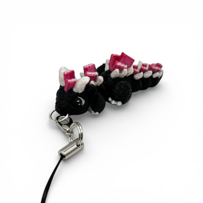 Book Dragon Charm Straps & Dust Plugs  - Cute 3d printed Charms for Kindles, E-Reader, Phones, etc