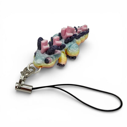 Book Dragon Charm Straps & Dust Plugs  - Cute 3d printed Charms for Kindles, E-Reader, Phones, etc