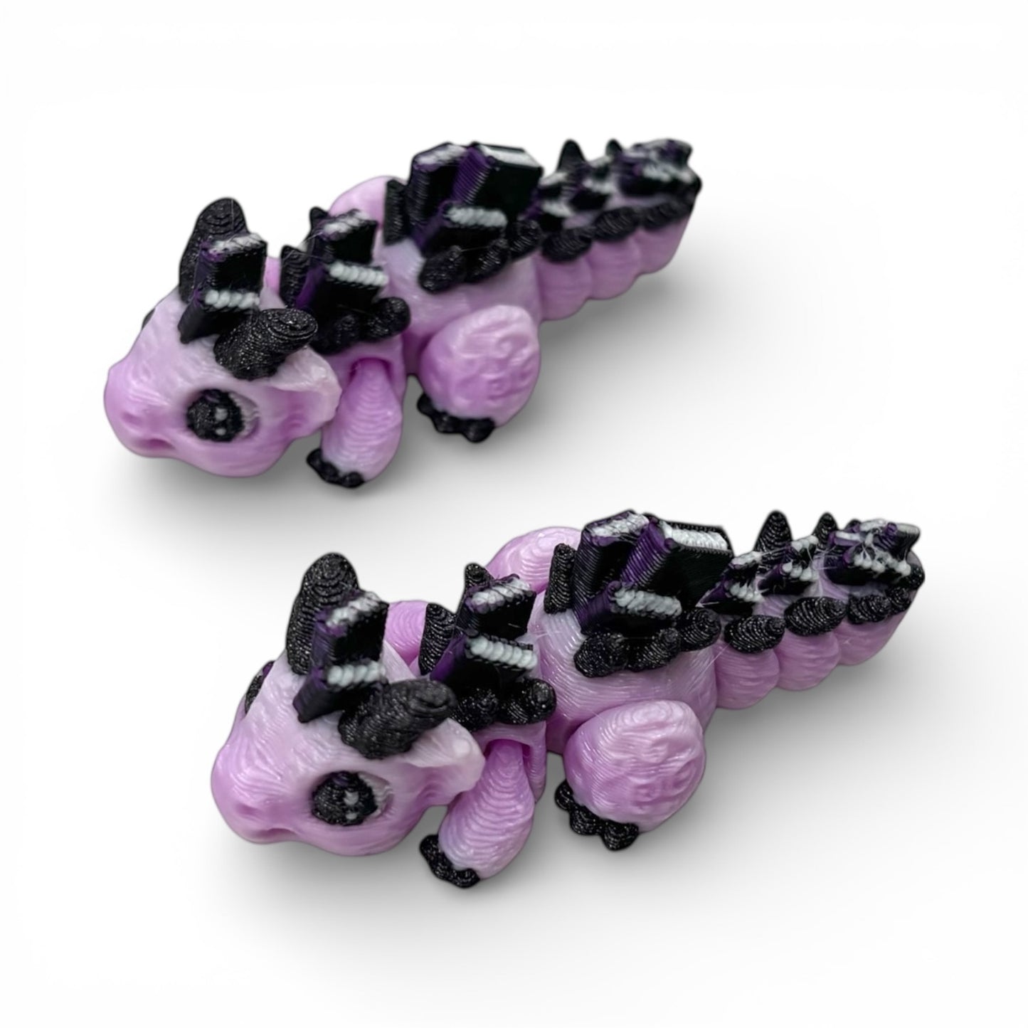 Book Dragon Articulated 3D Printed Earrings