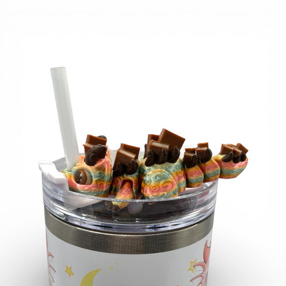 Book Dragons Articulated 3D Printed Sip Sidekicks for Tumblers