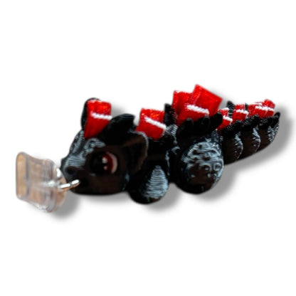 Book Dragon Charm Straps & Dust Plugs  - Cute 3d printed Charms for Kindles, E-Reader, Phones, etc