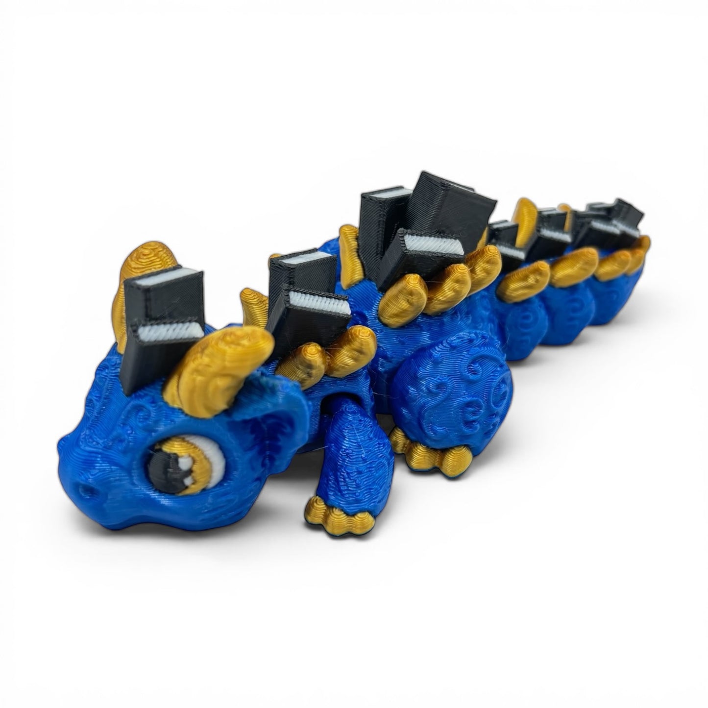 Giant 9 inch Book Dragons Articulated 3D Printed