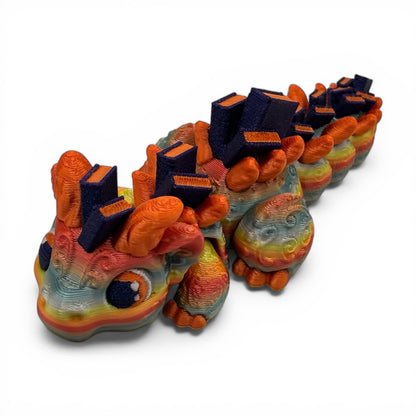 Book Dragons Articulated 3D Printed Fidgets