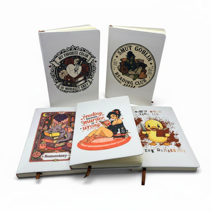 Bookish Journal for readers and writers A5 100 page lined journals featuring original art by Wendy Owens