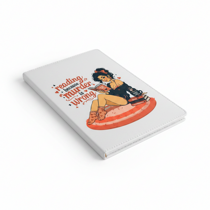 Bookish Journal for readers and writers A5 100 page lined journals featuring original art by Wendy Owens
