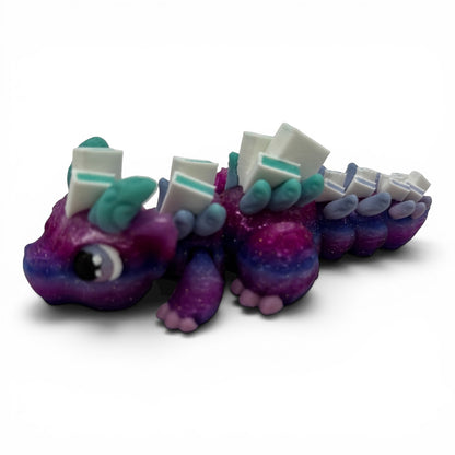Book Dragons Articulated 3D Printed Fidgets
