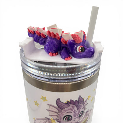Book Dragons Articulated 3D Printed Sip Sidekicks for Tumblers