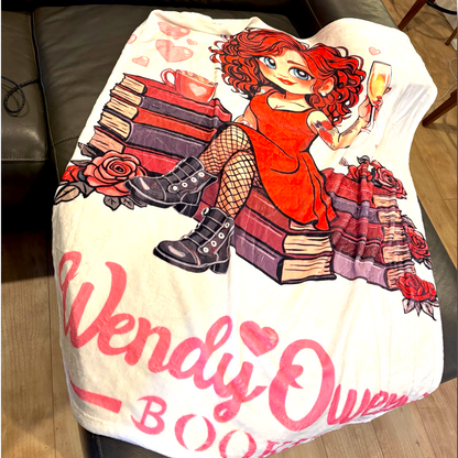 Character Blanket | 40"x50" Cozy Reading Throw | Wendy Owens Books