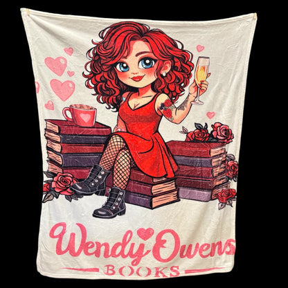 Character Blanket | 40"x50" Cozy Reading Throw | Wendy Owens Books