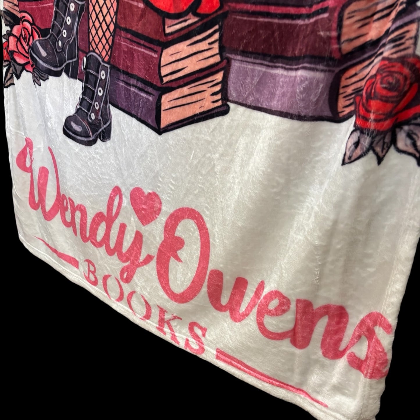 Character Blanket | 40"x50" Cozy Reading Throw | Wendy Owens Books