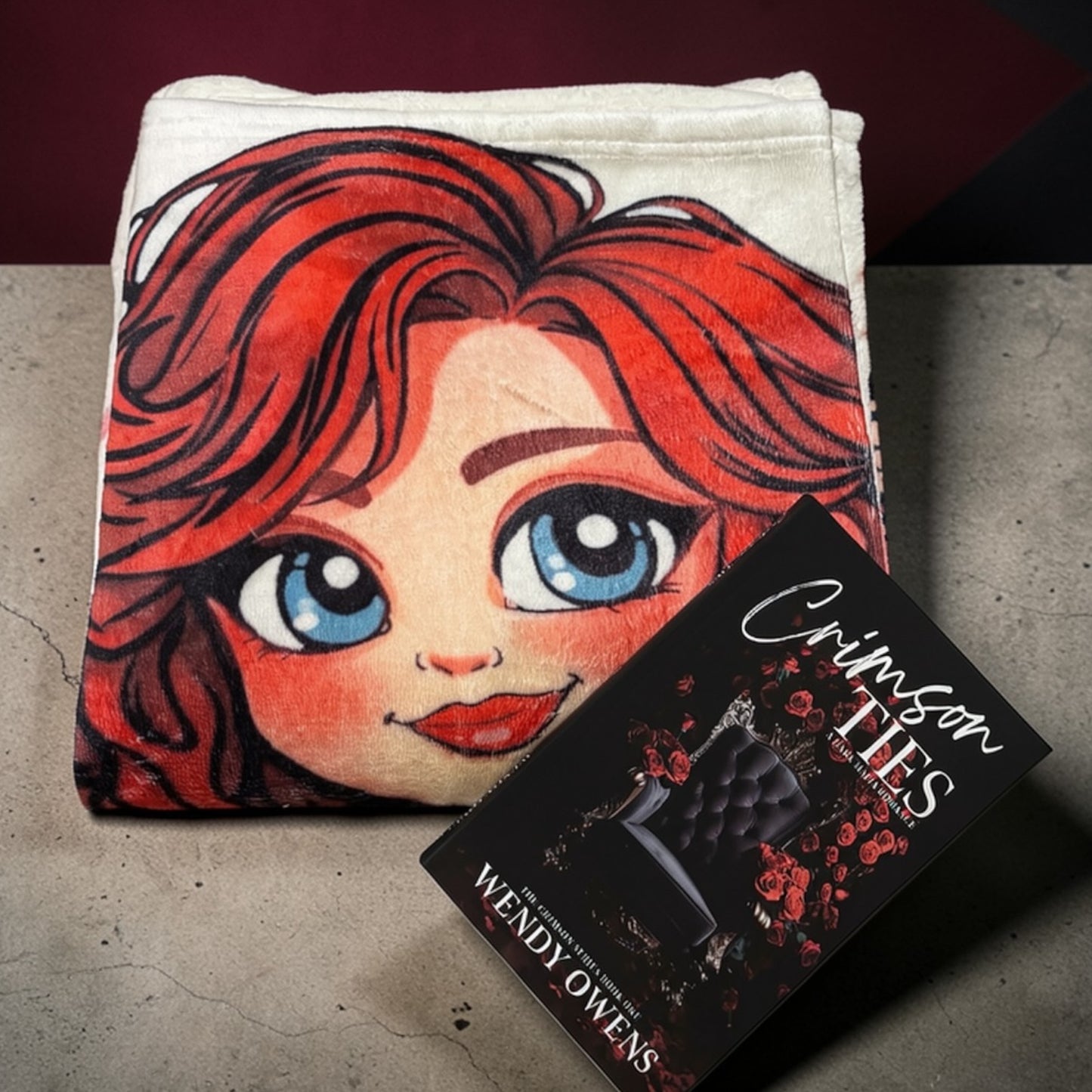 Character Blanket | 40"x50" Cozy Reading Throw | Wendy Owens Books