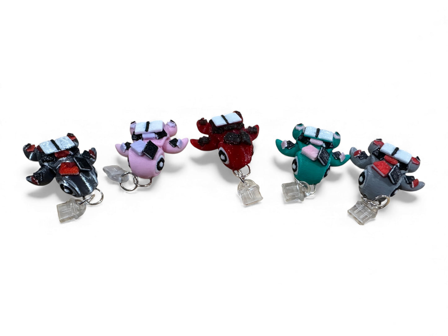 Charm Straps TURTLES for any device - Cute 3d printed Charms for Kindles, E-Reader, Phones, etc