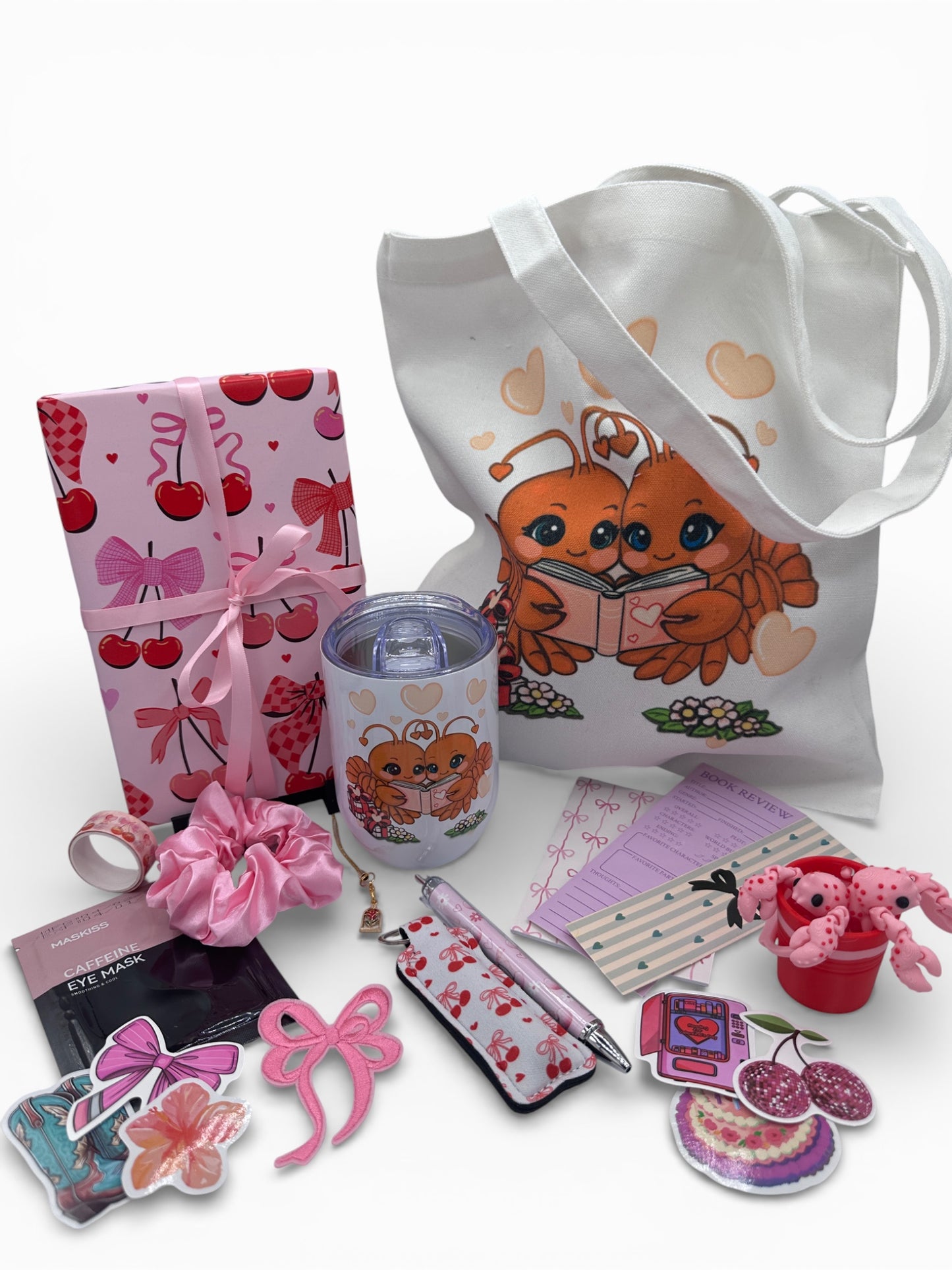 Valentine Book Bundle - Aesthetic Date with a Book Gift for Romance Readers