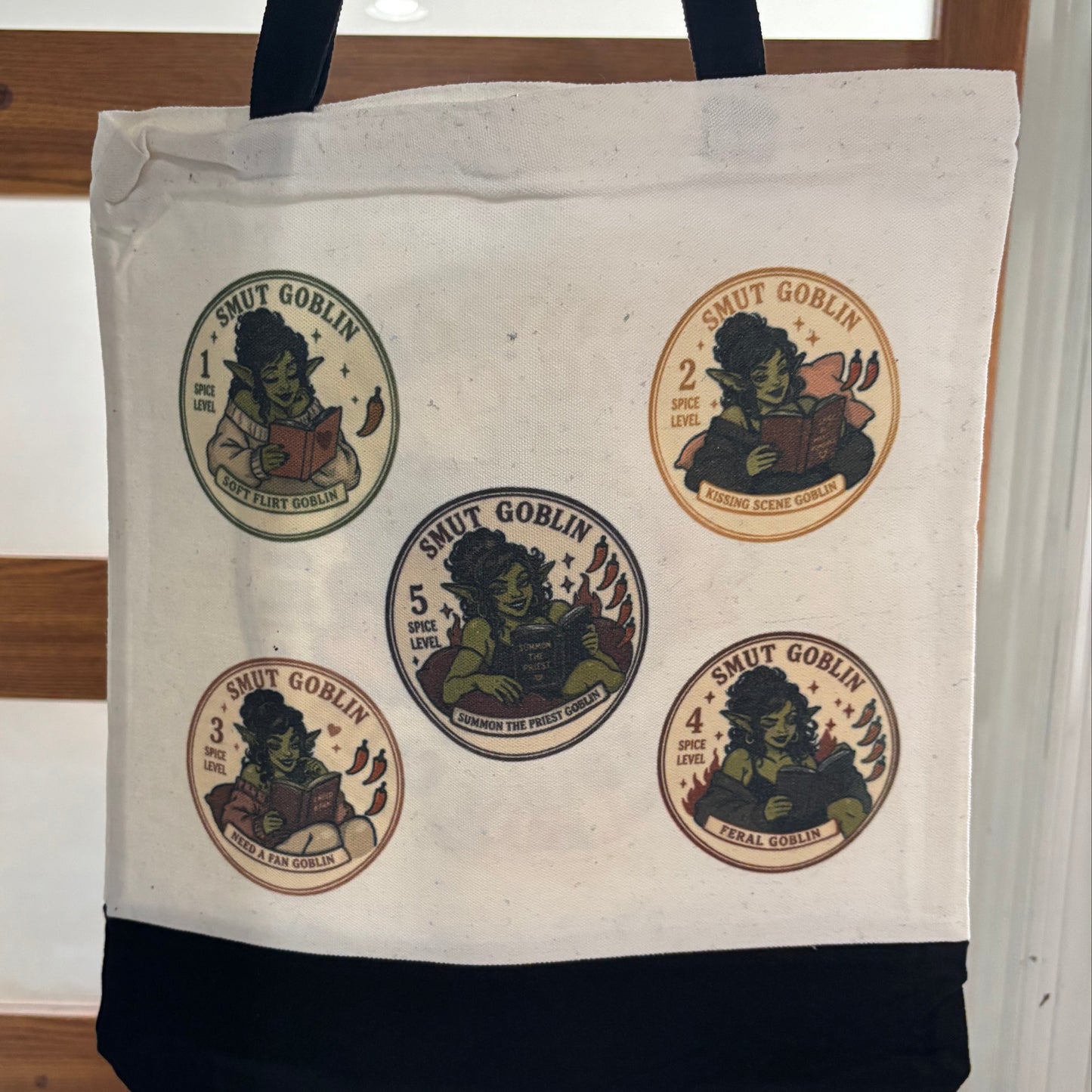 Bookish Canvas Totes - multiple options! Black bottom
