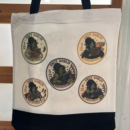 Bookish Canvas Totes - multiple options! Black bottom