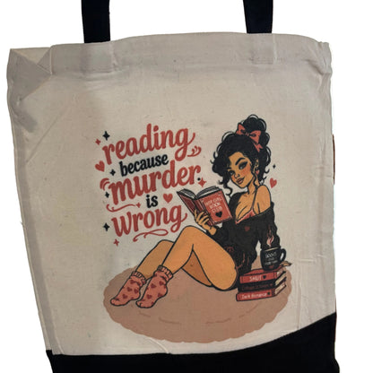 Bookish Canvas Totes - multiple options! Black bottom