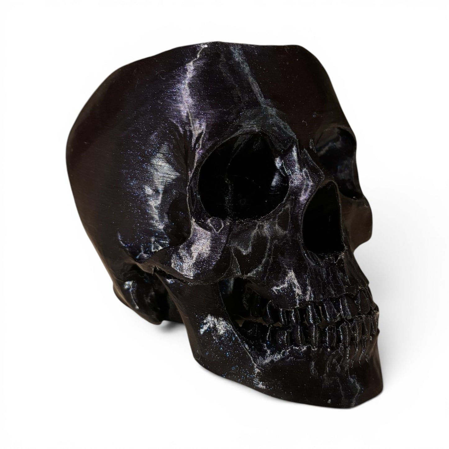 3D Printed Skull Pen Holder – Bookish Decor for Desk or Vanity | Fantasy-Inspired Organizer