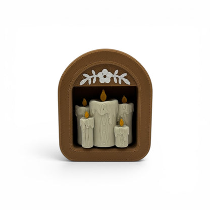Traditional Bookcase Clicker — Mini 3D Printed Fidget Bookshelf
