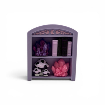 Traditional Bookcase Clicker — Mini 3D Printed Fidget Bookshelf