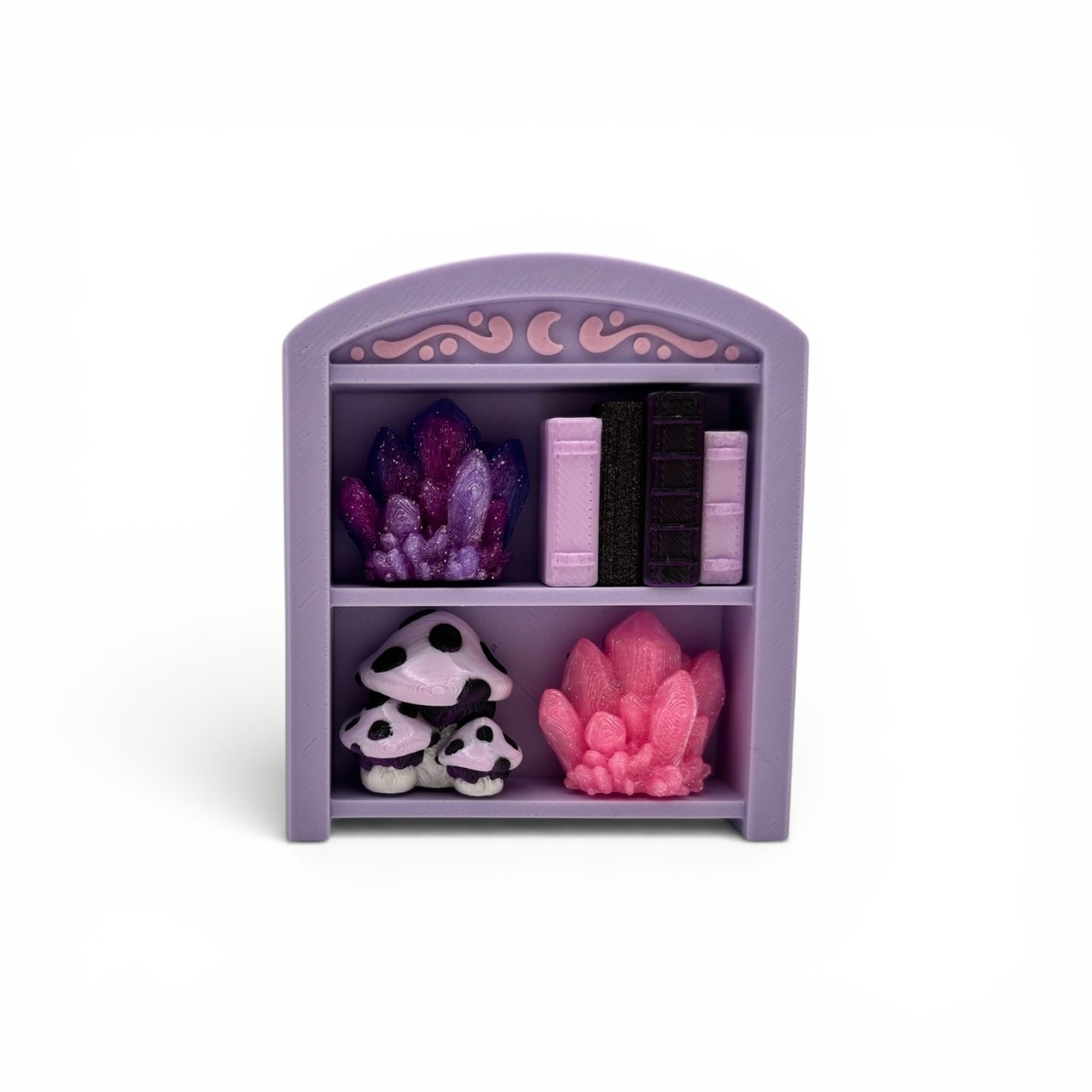 Traditional Bookcase Clicker — Mini 3D Printed Fidget Bookshelf