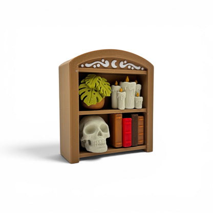 Traditional Bookcase Clicker — Mini 3D Printed Fidget Bookshelf