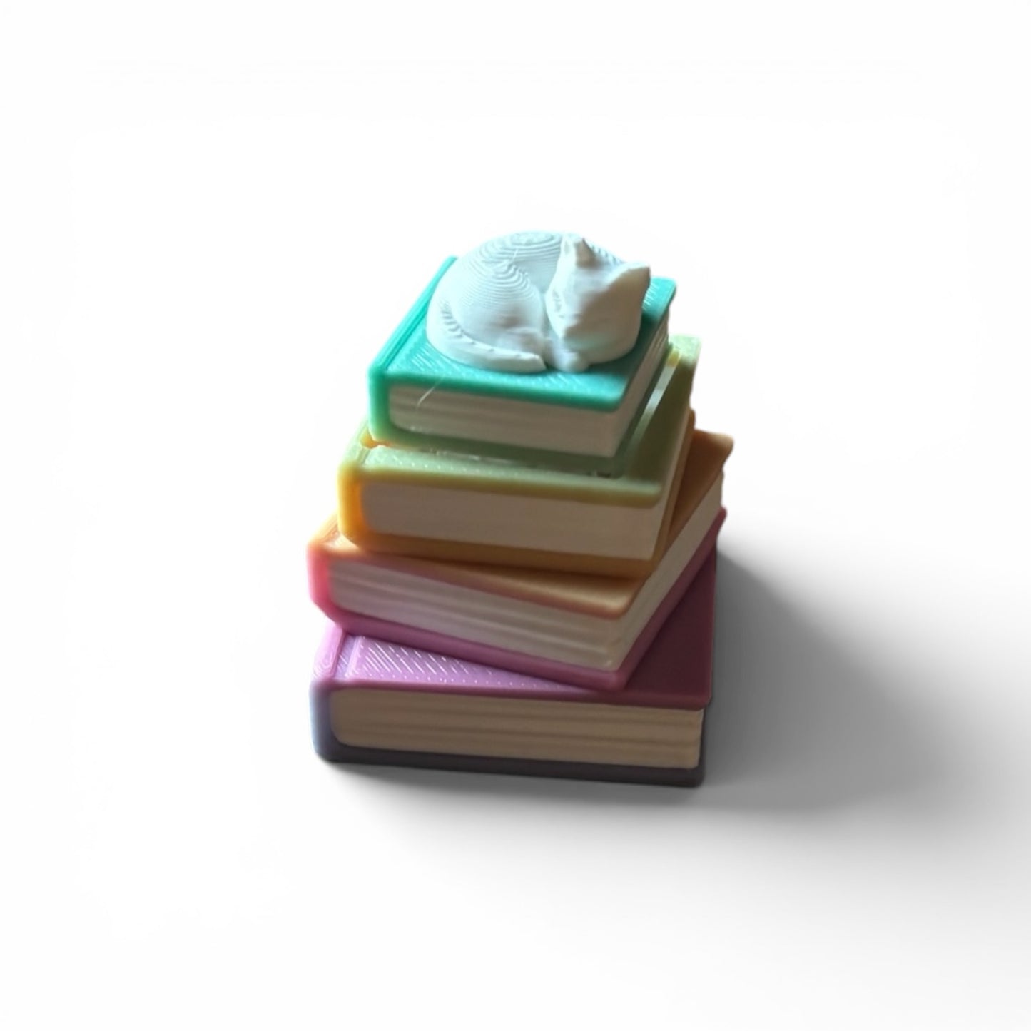 3D Printed Fidget Clicker Book Stack with several color and style options