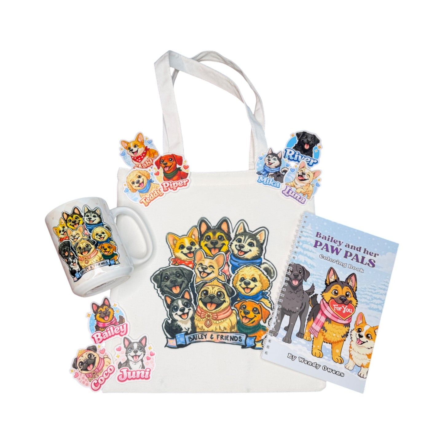 Bailey & Her Paw Pals Story Book and Merch Collection