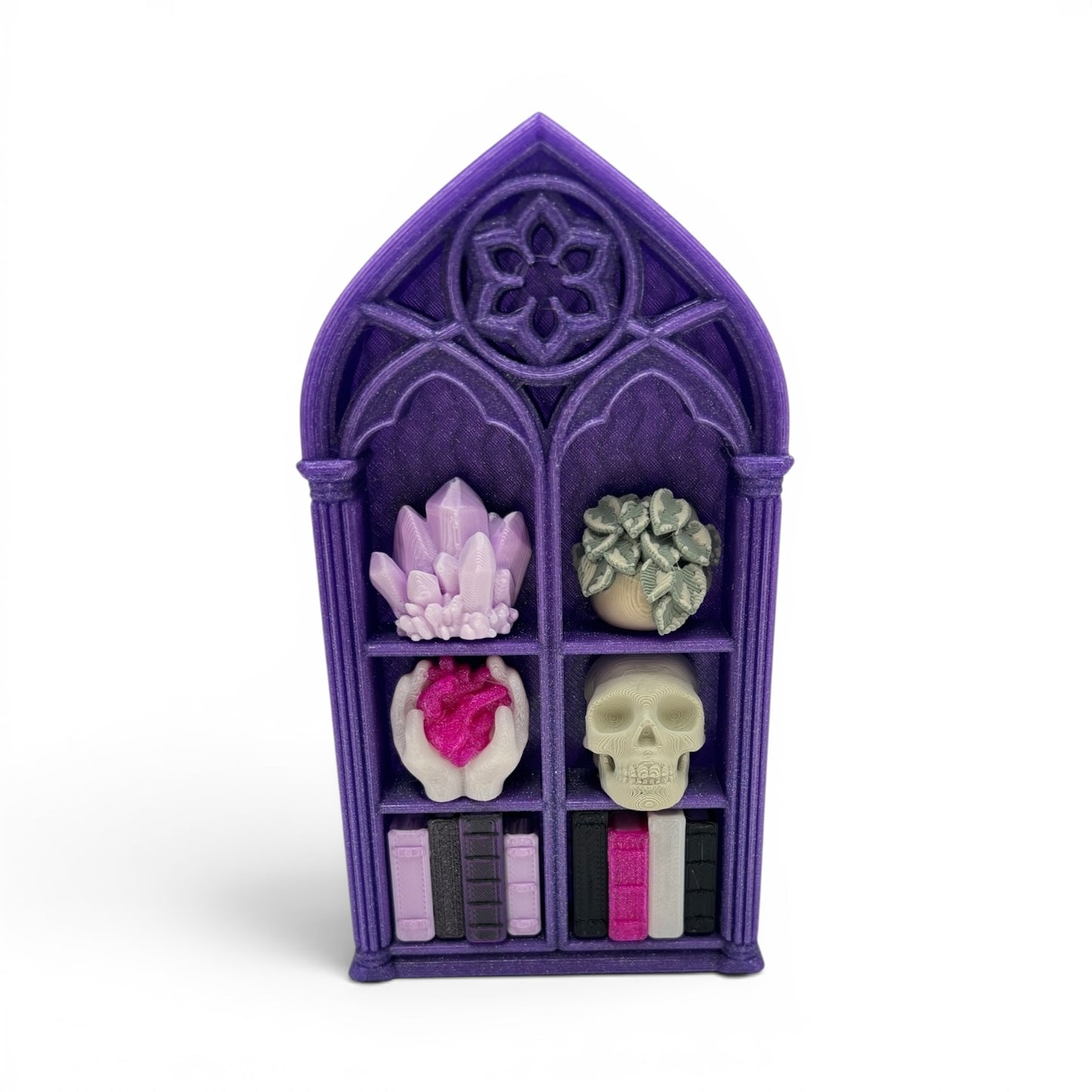 Bookcase 6 Clicker — Mini 3D Printed Fidget Bookshelf