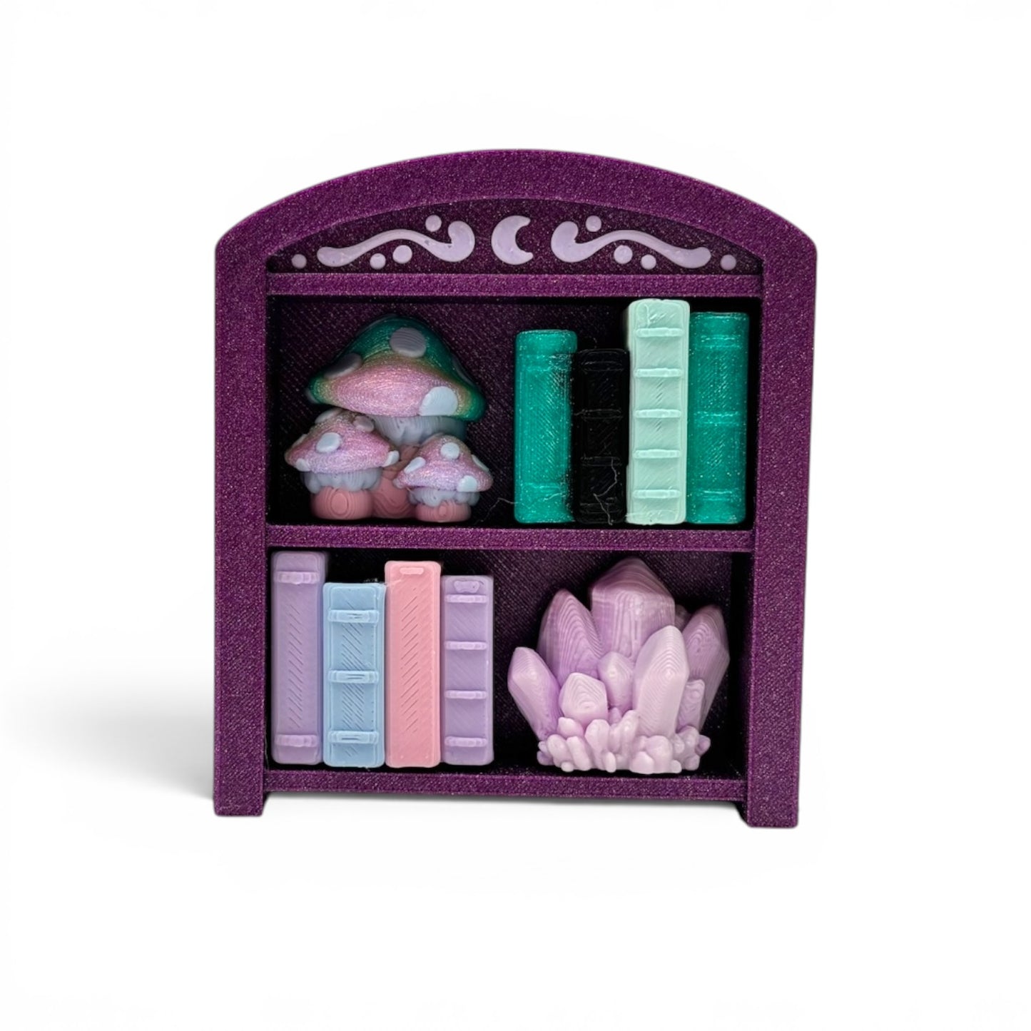 Traditional Bookcase Clicker Mini 3D Printed Fidget Bookshelf