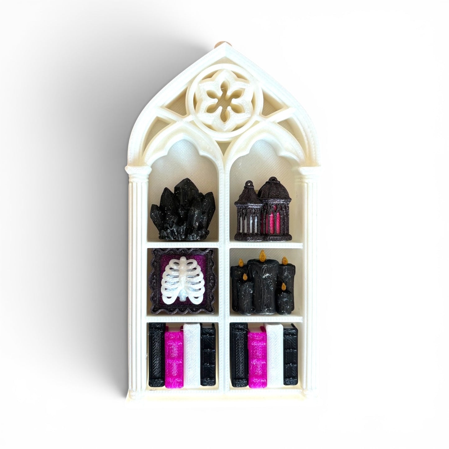 Bookcase 6 Clicker Mini 3D Printed Fidget Bookshelf